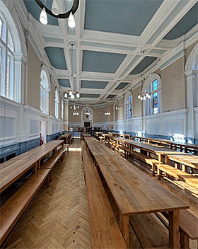 Una sala del Royal Russell college Londra
