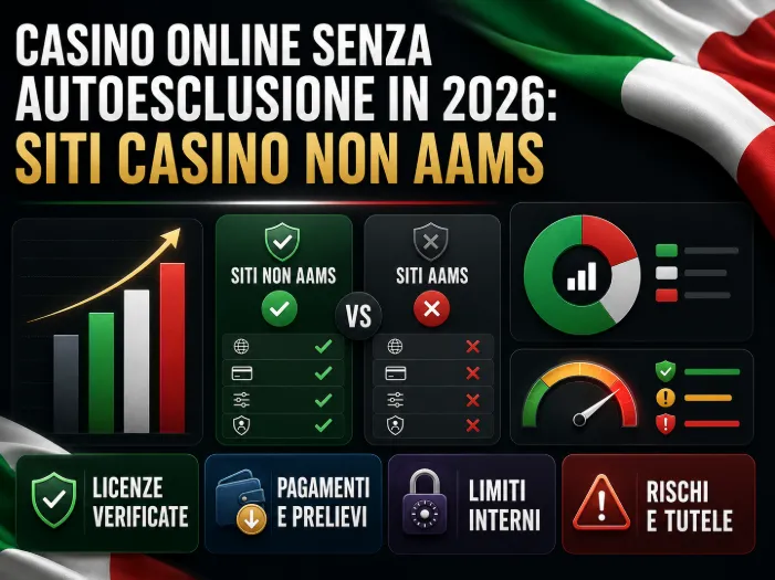 Casino senza autoesclusione nel 2026: Lista siti Casino non AAMS