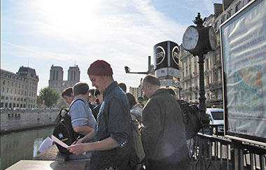 Studenti in visita a Parigi