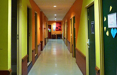 Interno del campus Saint Nicolas a Parigi