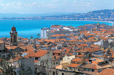 Una veduta di Nizza in Costa Azzurra