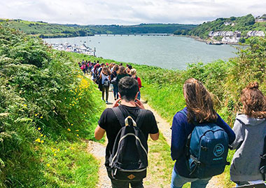 Scuola di inglese Apollo in Irlanda, studenti in escursione