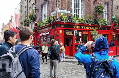 Scuola di inglese Apollo in Irlanda, vita di Dublino, Temple Bar