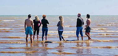 studenti al mare in Irlanda