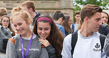 studenti durante il soggiorno studio a Edimburgo